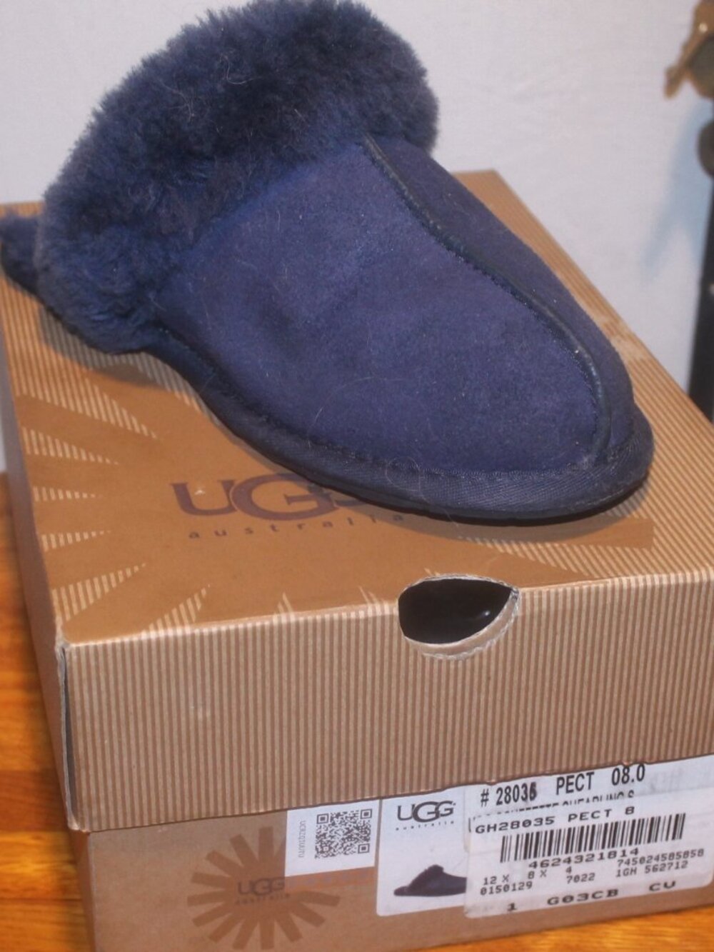 $140 UGG Cozy Indoor Outdoor Scuffette II Slippers Slip on's Shoes w Box Sz 8